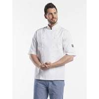 Chaud Devant Chef Jacket Hilton Poco White Short Sleeve