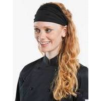 Chaud Devant Lady Chef Hat Wrap Black (A065565)